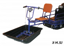 Модуль – толкач Бурлак / ОПТИ 3 Подшитый (волокуша подшита пластик.накладками)