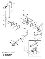 Топливный насос 2-Х ТАКТНОГО ПЛМ MERCURY 50EO Серийный номер от 9885345 до 9973099