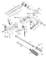 Рукоятка румпеля 4-Х ТАКТНОГО ПЛМ MERCURY 50 Серийный номер от 0T409000 до 1B344306