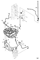 Шланги для переходных пластин 4-Х ТАКТНОГО ПЛМ MERCURY 135 Серийный номер от 0P464488 до 0P514868