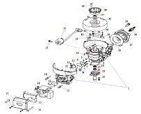Двигатель 2-х тактного ПЛМ HIDEA 5F