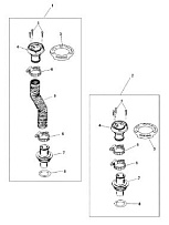 Заливная горловина 2-Х ТАКТНОГО ПЛМ MERCURY 150 PRO XS L OPTIMAX Серийный номер от 1B690542 и выше
