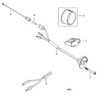 Компоненты гидроподъема 4-Х ТАКТНОГО ПЛМ MERCURY 60 Серийный номер от 1C050252 и выше