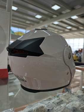 Шлем модуляр HETOSHI X-202 (светополоса,USB-кабель,встр.батарея) цв. Белый р. L