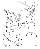 Компоненты ручного управления 2-Х ТАКТНОГО ПЛМ MERCURY 90 Серийный номер от 0P325500 и выше