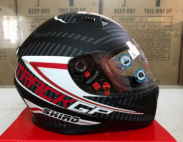 Шлем интеграл SHIRO SH-881 TRACK GP карбон