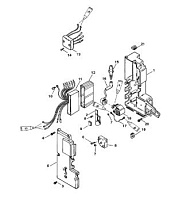 Электрические компоненты (55) 2-Х ТАКТНОГО ПЛМ MERCURY 55 Серийный номер от 9885345 до 9973099