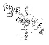 Коленвал, поршни и шатуны (#646-818846) 2-Х ТАКТНОГО ПЛМ MERCURY 90 Серийный номер от 0C222000 до 0D283221