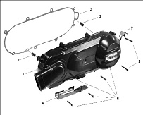 Крышка вариатора СКУТЕРА STELS TACTIC 150