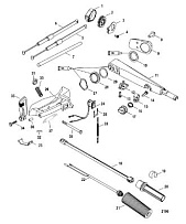 Рукоятка румпеля 4-Х ТАКТНОГО ПЛМ MERCURY 40 Серийный номер от 0P401000 до 0P515896