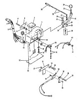 Компоненты рулевой ручки 2-Х ТАКТНОГО ПЛМ MERCURY 90 Серийный номер от 9589039 до 9793576