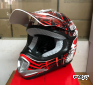 Шлем детский кроссовый SHIRO MX-306 BRIGADE красный