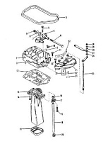 Выхлопная труба 2-Х ТАКТНОГО ПЛМ MERCURY 90 Серийный номер от 0B240451 до 0C221999