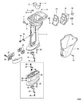 Корпус карданного вала, Bigfoot 4-Х ТАКТНОГО ПЛМ MERCURY 8 Серийный номер от 0P325500 и выше