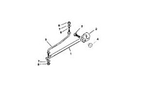 Пластина фиксации поворота 2-Х ТАКТНОГО ПЛМ MERCURY 75 Серийный номер от 0D283222 до 0G760299