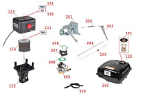 Система подачи топлива мотобуксировщика IRBIS МУХТАР-15 (2018 г.)