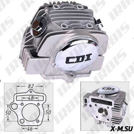 Головка цилиндра 4Т 153FMI D52,4 (d=20/23) в сборе (к-т с распредвалом)