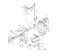 Кронштейн транца (электрический) 2-Х ТАКТНОГО ПЛМ MERCURY 60 Серийный номер от 00G760300 до 0T979999