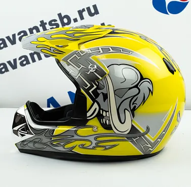 Шлем кроссовый Avantis Lead, Желтый