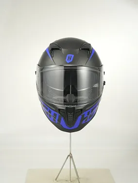 Шлем интеграл HETOSHI FF938 double visor Цв.Черно-синий Матовый р.L