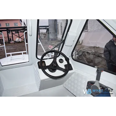 Алюминиевый катер WYATBOAT Неман-500 (закрытая рубка)
